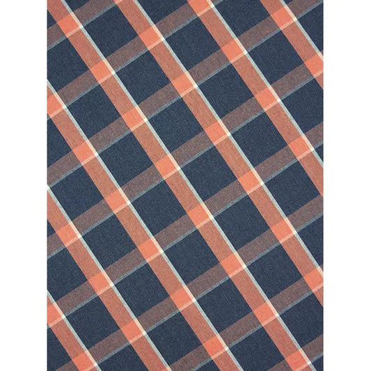 Cotton Poplin Fabric - Campfire Plaid – view 2 – Truro Fabrics