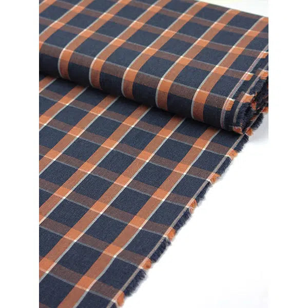 Cotton Poplin Fabric - Campfire Plaid – Truro Fabrics