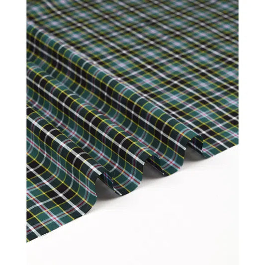 Cotton Poplin Fabric - Cornish Hunting Tartan 4cm – view 2 – Truro Fabrics