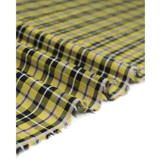 Cotton Poplin Fabric - National Cornish Tartan 4cm – view 2 – Truro Fabrics
