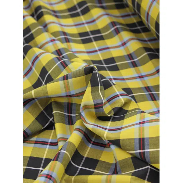 Cotton Poplin Fabric - National Cornish Tartan 9cm – view 3 – Truro Fabrics