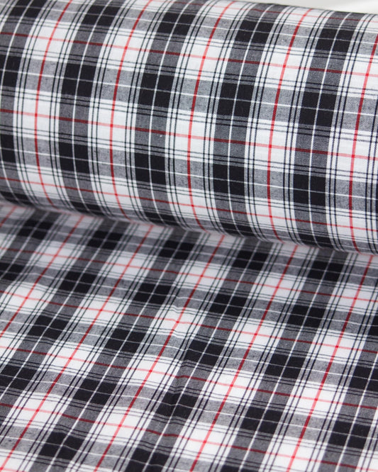 Cotton Poplin Fabric - St Piran's Cornish Tartan 4cm
