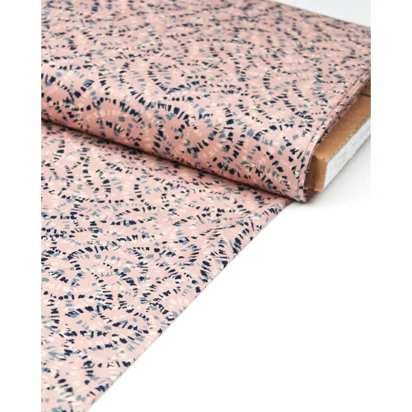 Cotton Poplin Fabric - Woodland Notions - Brush Marks Shell – view 2 – Truro Fabrics