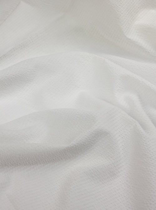 Pure Cotton Seersucker - Ivory