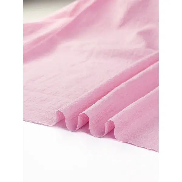 Cotton Seersucker Fabric - Milkshake – view 3 – Truro Fabrics