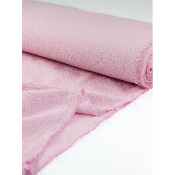 Cotton Seersucker Fabric - Milkshake – view 5 – Truro Fabrics