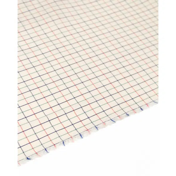 Cotton Shirting Fabric - Tattersall Check Chester – view 2 – Truro Fabrics
