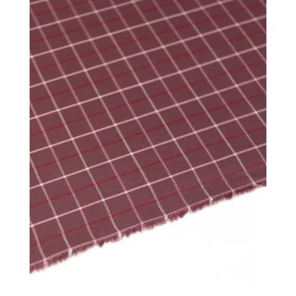 Cotton Shirting Fabric - Tattersall Check Sidney – view 2 – Truro Fabrics