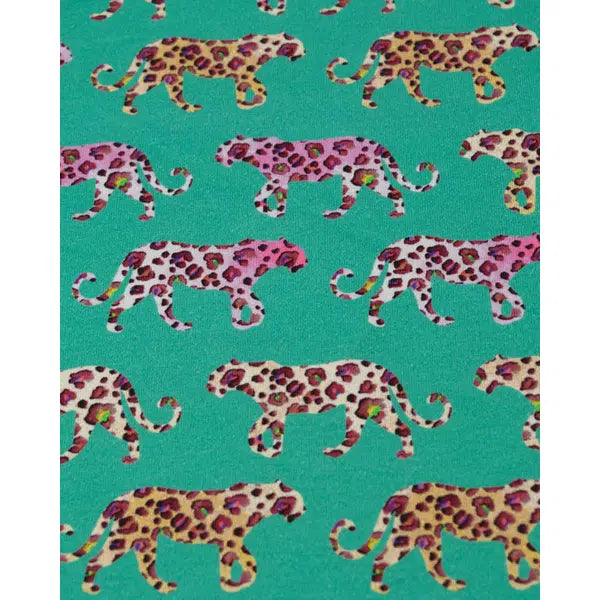 Cotton Sweatshirt Fleece Fabric - Leopard Walk – view 4 – Truro Fabrics