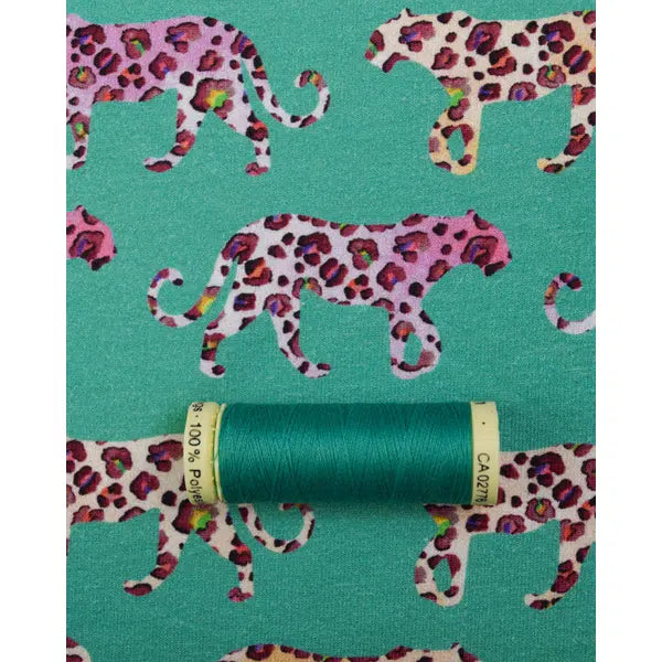Cotton Sweatshirt Fleece Fabric - Leopard Walk – view 5 – Truro Fabrics