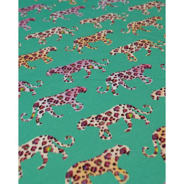 Cotton Sweatshirt Fleece Fabric - Leopard Walk – Truro Fabrics
