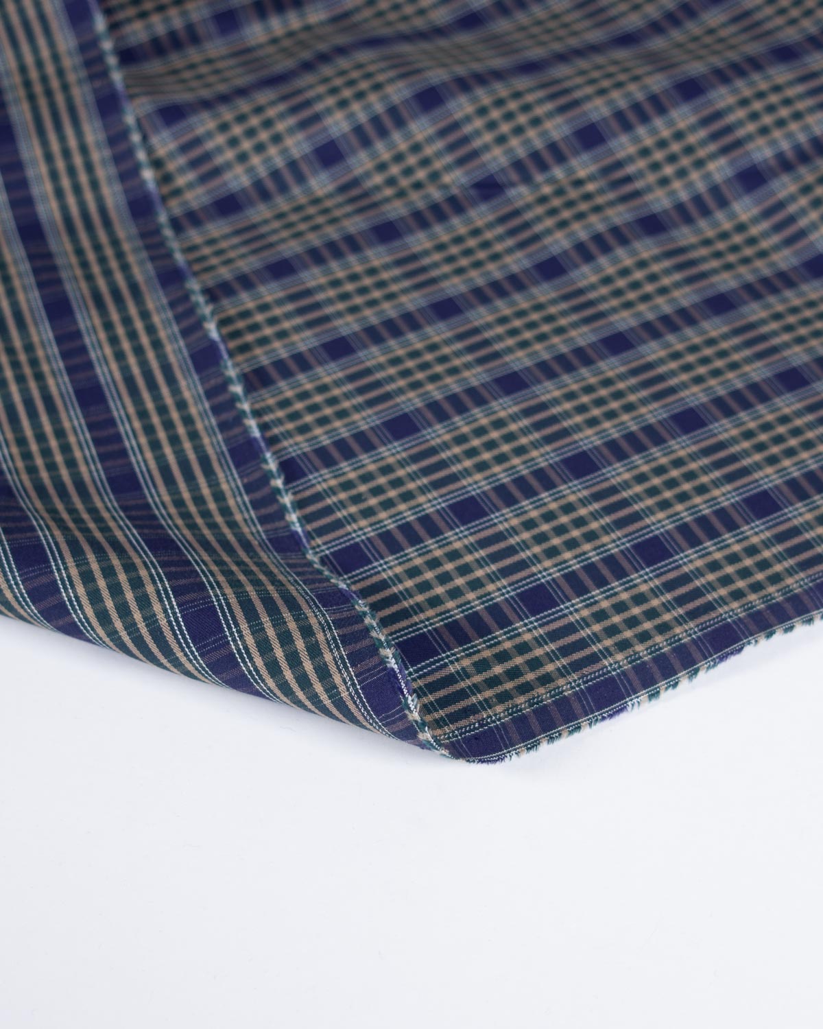 Cotton Twill Shirting Fabric - Heritage Windowpane Check