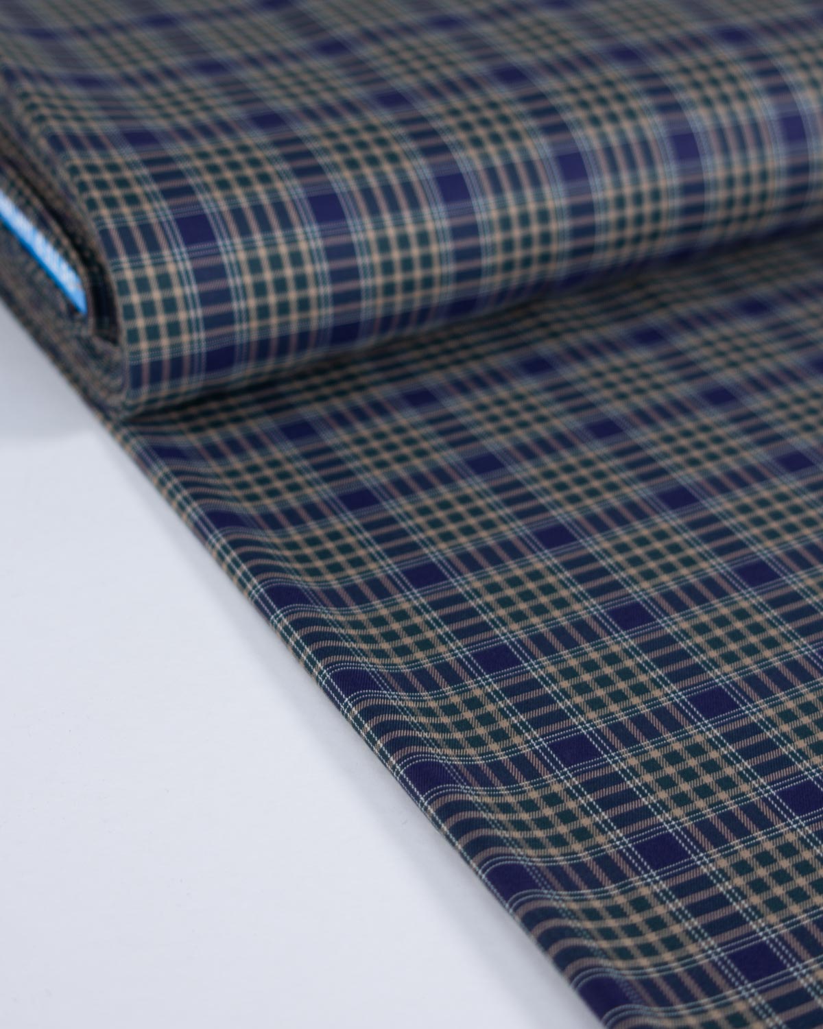 Cotton Twill Shirting Fabric - Heritage Windowpane Check
