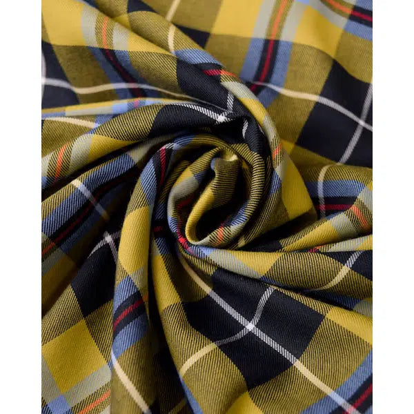 Cotton Twill Fabric - National Cornish Tartan 9cm – view 5 – Truro Fabrics