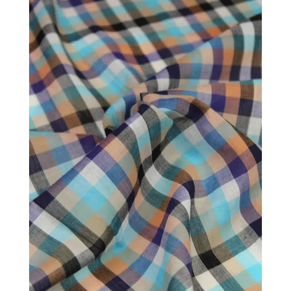 Cotton Voile Fabric - Lagoon Check – Truro Fabrics