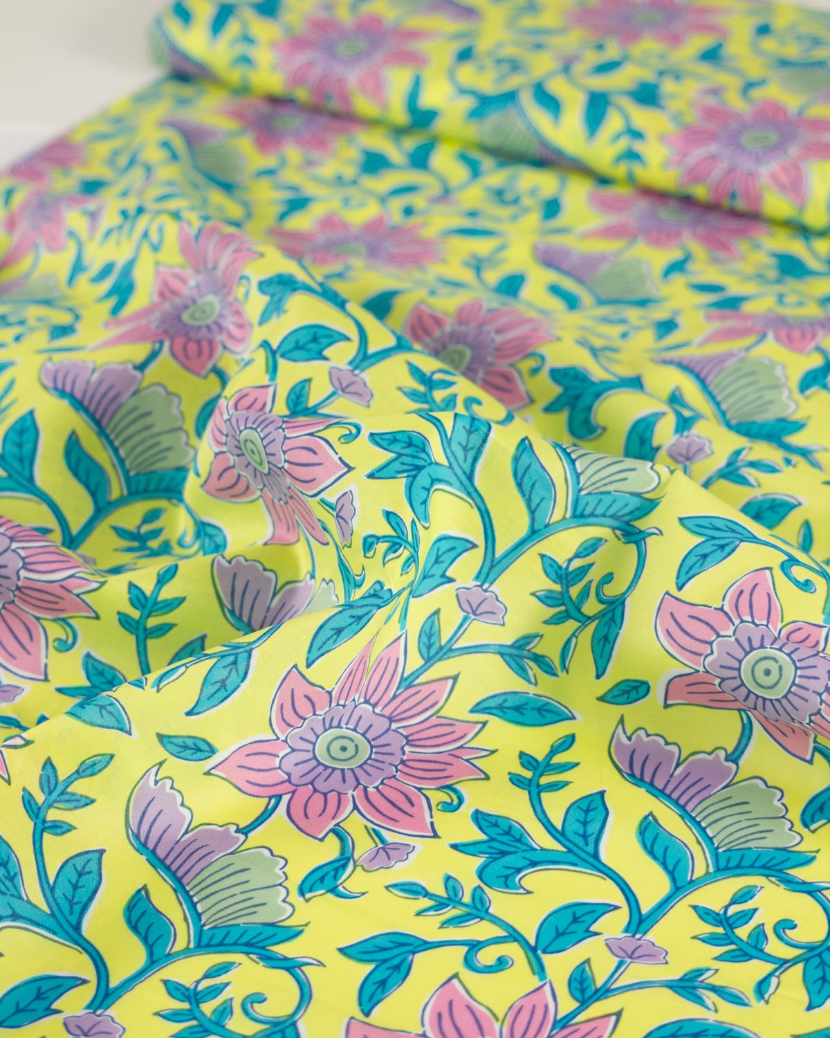 Cotton Voile Fabric - Pink Lemonade