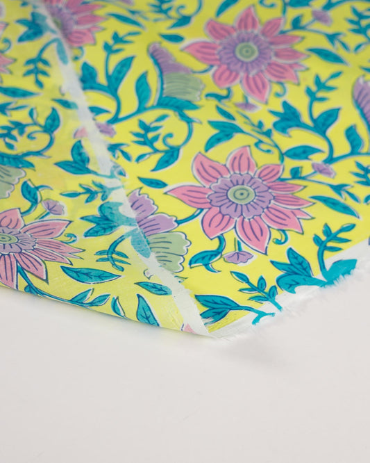 Cotton Voile Fabric - Pink Lemonade
