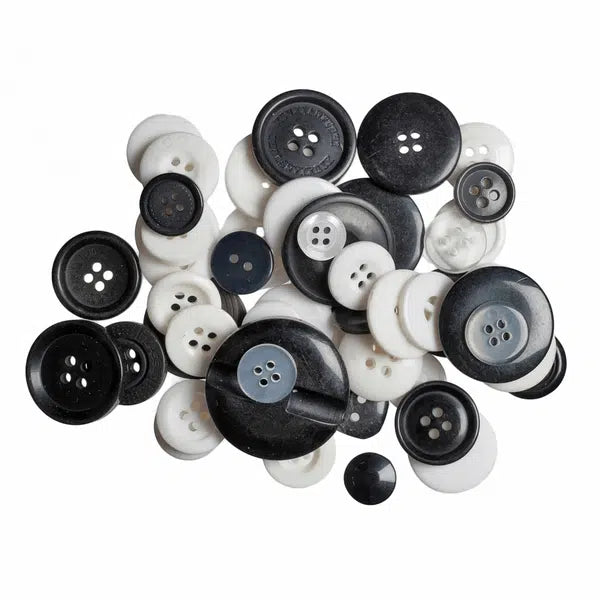 Craft Button Pack - Black & White – Truro Fabrics