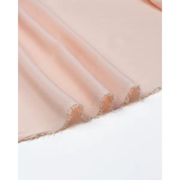 Crepe De Chine Fabric - Ballet Pink – view 4 – Truro Fabrics