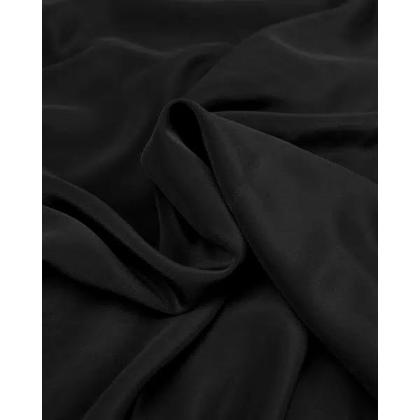 Crepe De Chine Fabric - Black – view 3 – Truro Fabrics