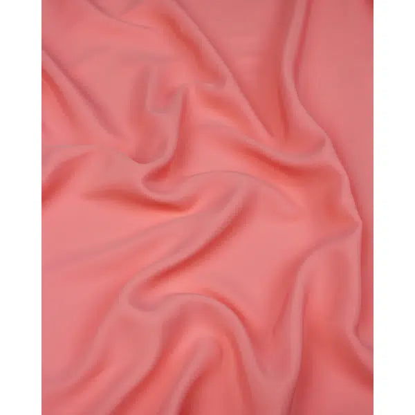 Crepe De Chine Fabric - Coral – view 2 – Truro Fabrics