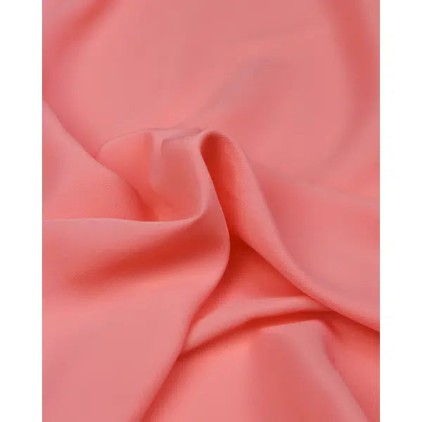 Crepe De Chine Fabric - Coral – view 3 – Truro Fabrics