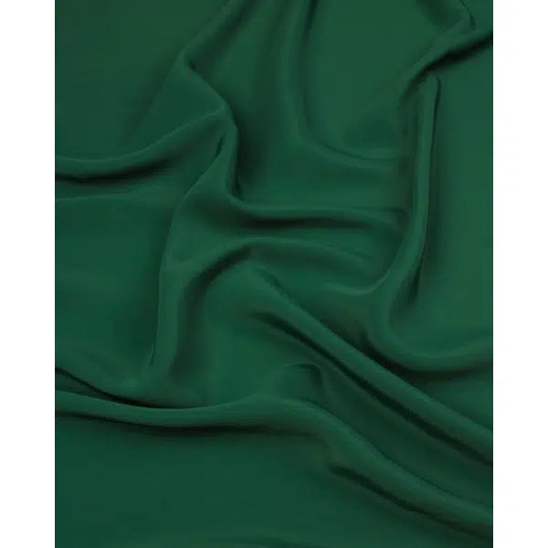 Crepe De Chine Fabric - Hunter Green – view 3 – Truro Fabrics