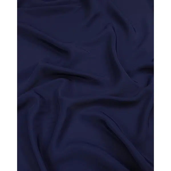Crepe De Chine Fabric - Indigo – view 2 – Truro Fabrics