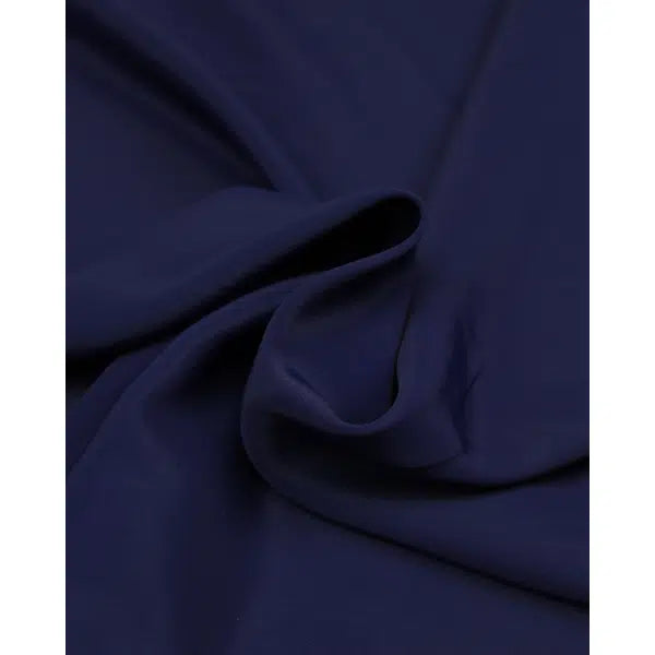 Crepe De Chine Fabric - Indigo – view 4 – Truro Fabrics