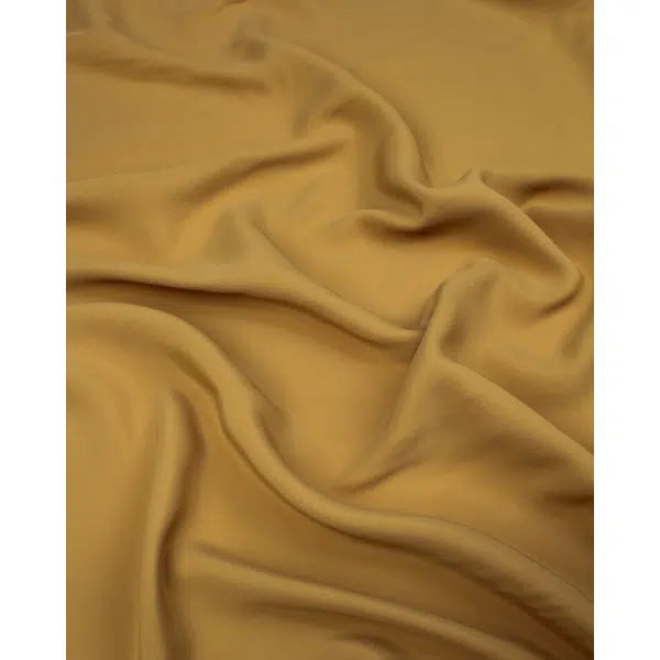Crepe De Chine Fabric - Mustard – view 2 – Truro Fabrics