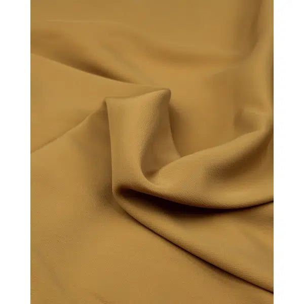 Crepe De Chine Fabric - Mustard – view 3 – Truro Fabrics