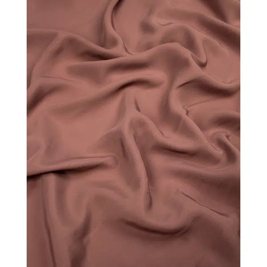 Crepe De Chine Fabric - Pepperberry – view 2 – Truro Fabrics