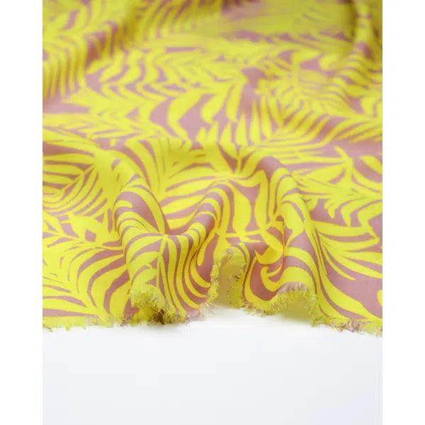 Crepe Fabric - Canary Palms – view 4 – Truro Fabrics