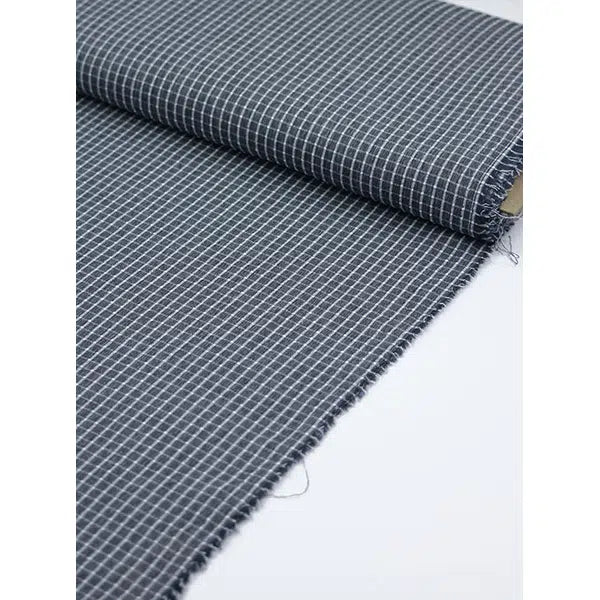 Crinkle Poly Viscose Fabric - Dockside Check – view 3 – Truro Fabrics