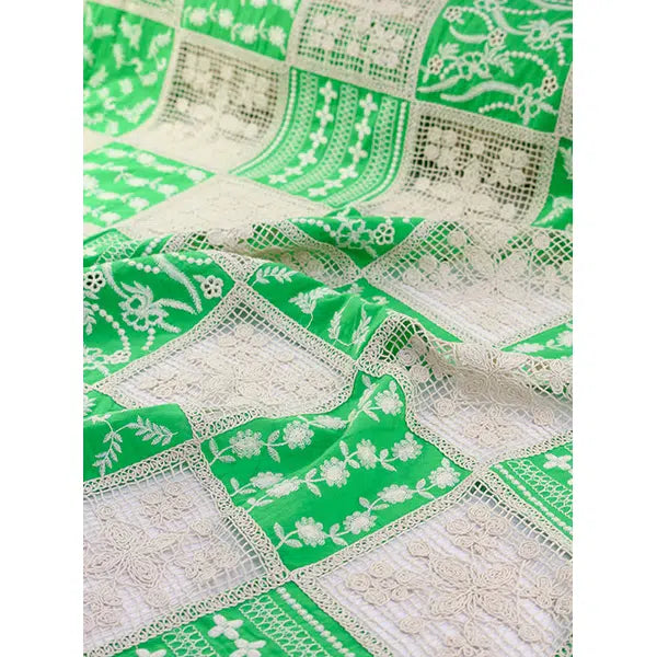 Crochet Effect Fabric - Verde Tile – Truro Fabrics