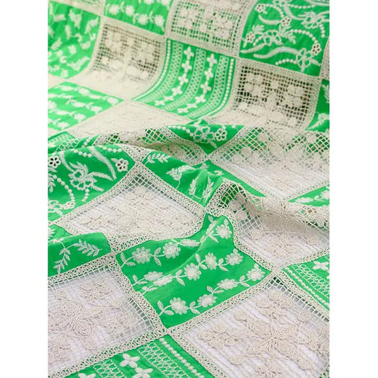 Crochet Effect Fabric - Verde Tile – Truro Fabrics