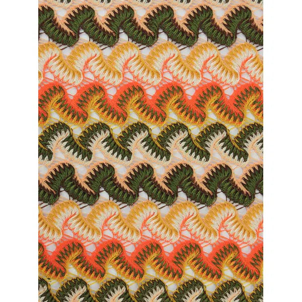 Crochet Lace Fabric - Sunset Spritz – view 3 – Truro Fabrics