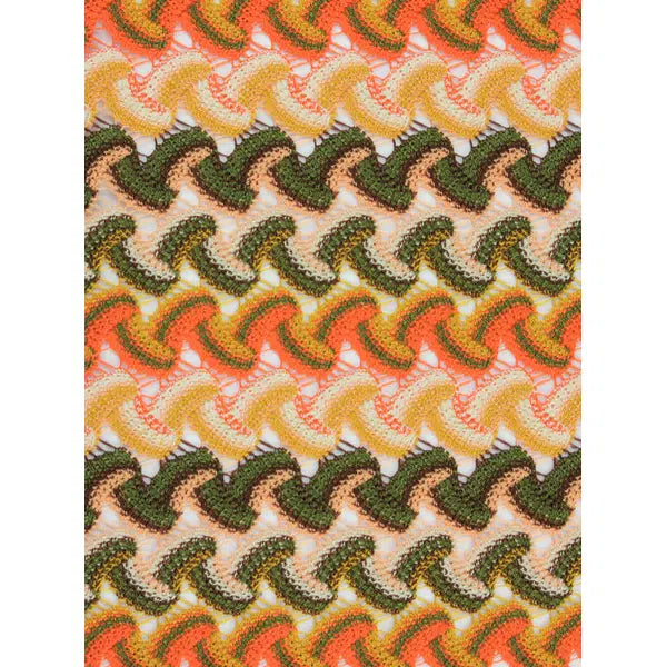 Crochet Lace Fabric - Sunset Spritz – view 5 – Truro Fabrics