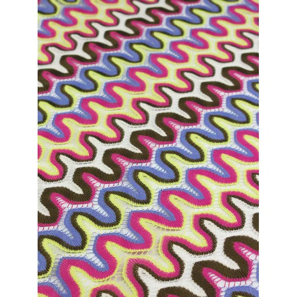 Crochet Lace Fabric - Waikiki Wave – view 2 – Truro Fabrics