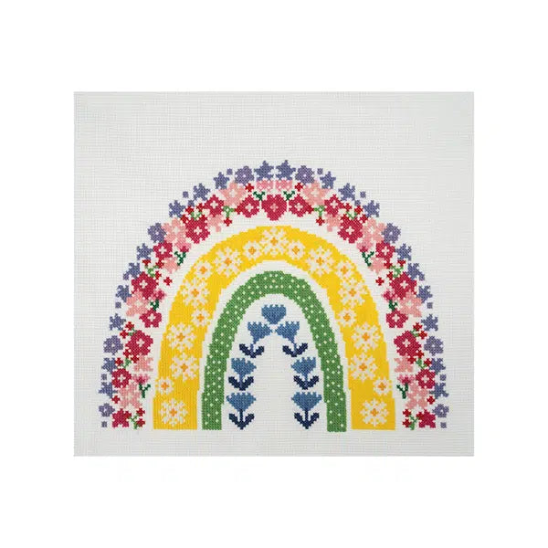 Cross Stitch Kit - Floral Rainbow – view 3 – Truro Fabrics
