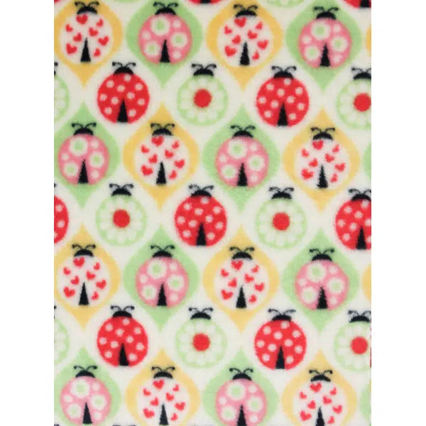 Cuddle Fleece Fabric - Lucky Ladybirds – view 3 – Truro Fabrics