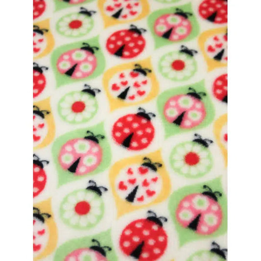 Cuddle Fleece Fabric - Lucky Ladybirds – Truro Fabrics