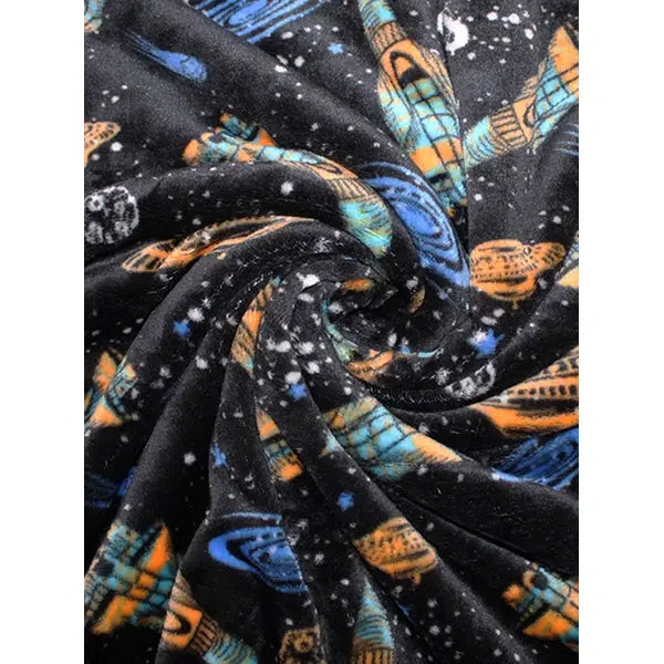 Cuddle Fleece Fabric - Rocket Dreams – view 3 – Truro Fabrics