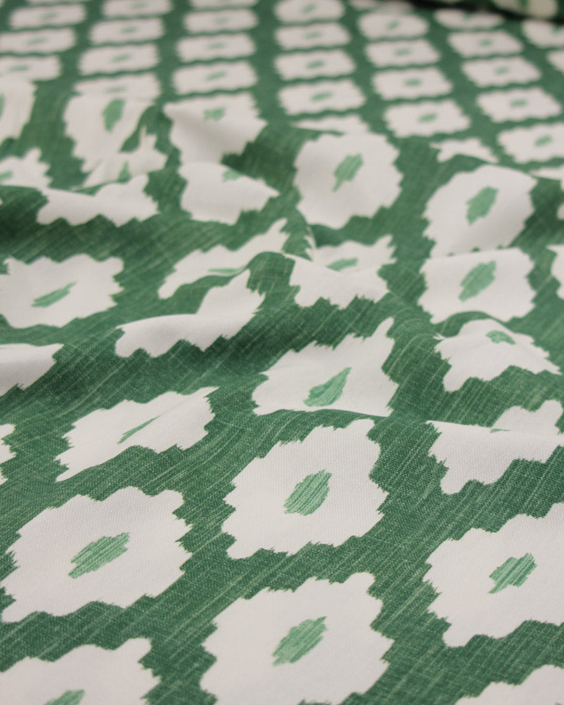 Extra Wide Curtain and Interiors Fabric - Eden Monstera