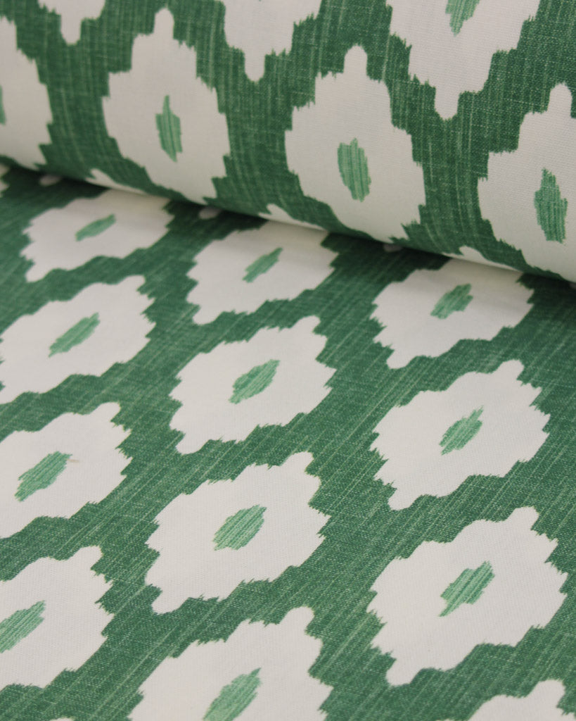 Extra Wide Curtain and Interiors Fabric - Eden Monstera