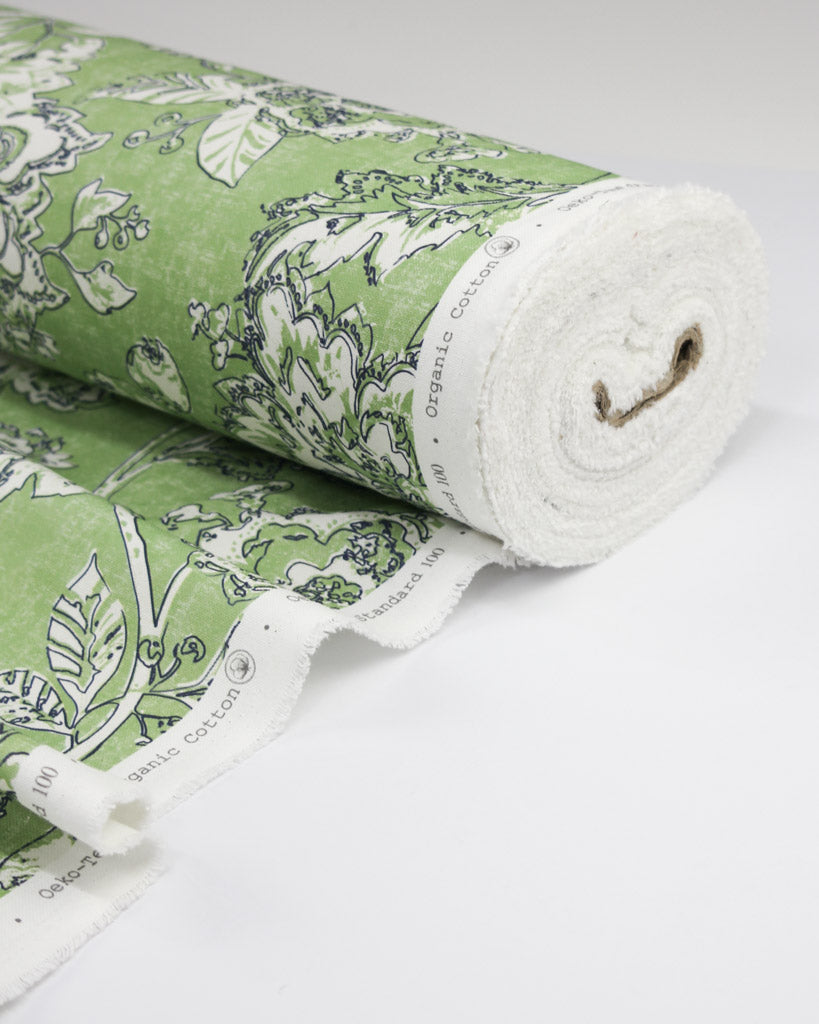 Extra Wide Curtain and Interiors Fabric - Glendurgan Gooseberry