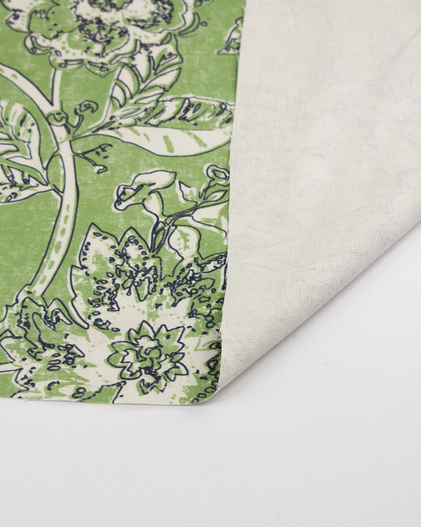 Extra Wide Curtain and Interiors Fabric - Glendurgan Gooseberry