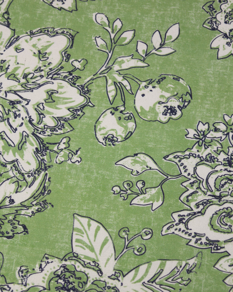 Extra Wide Curtain and Interiors Fabric - Glendurgan Gooseberry
