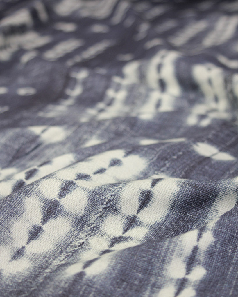Extra Wide Curtain and Interiors Fabric - Midnight Indigo Tie Dye
