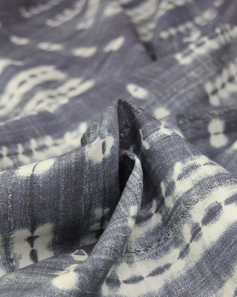 Extra Wide Curtain and Interiors Fabric - Midnight Indigo Tie Dye